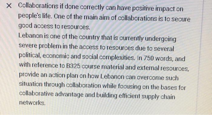 x Collaborations if done correctly can have