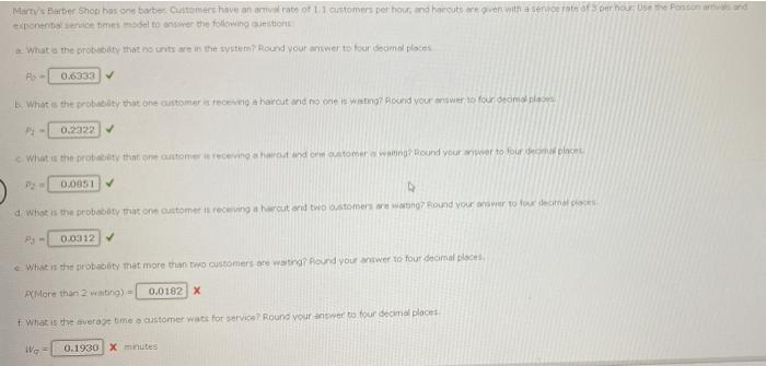 Marty's Barber Shoti has one barter ustomers have