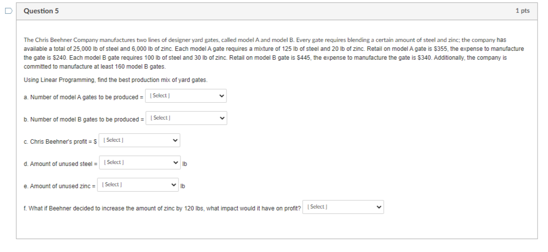 The Chris Beehner Company manufactures two lines