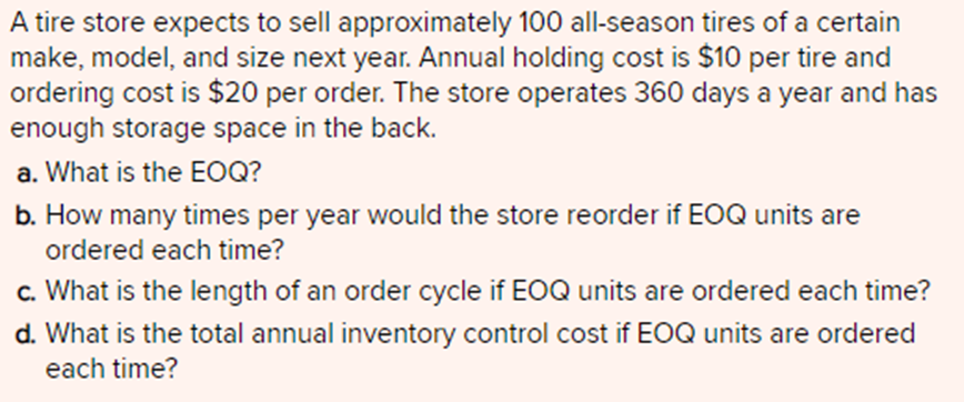 The below Questions are related to the Operations