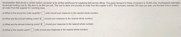 Southeastern Bell stocks a certain switch