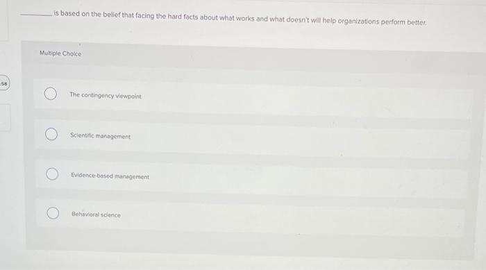 is based on the belief that facing the hard facts