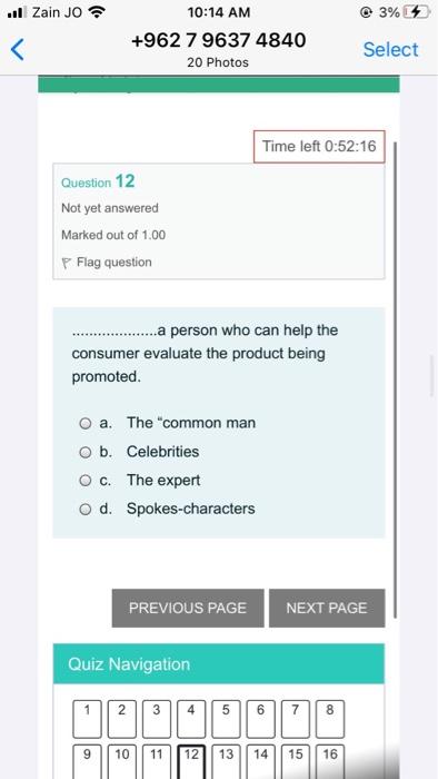 ..ll Zain JO 3% 10:14 AM +96279637 4840 20 Photos