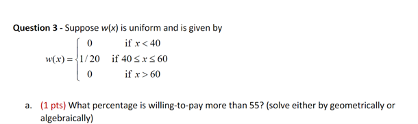 What percentage is willing-to-pay more than 55?
