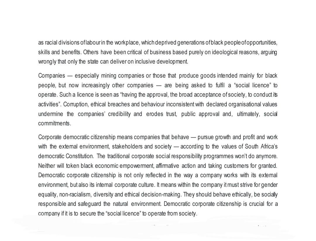 Business environment and ethics Q4 Instructions