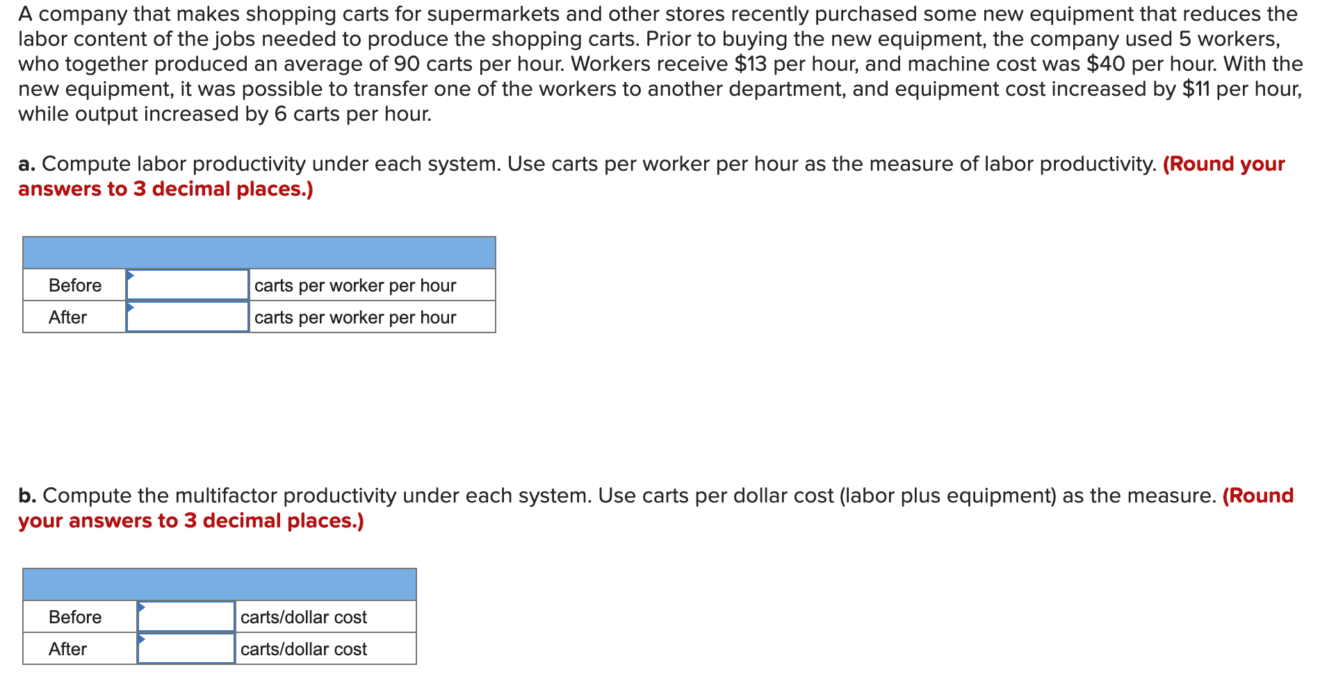A company that makes shopping carts for