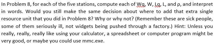 Number 8: Number 9: Answer number 9 using excel