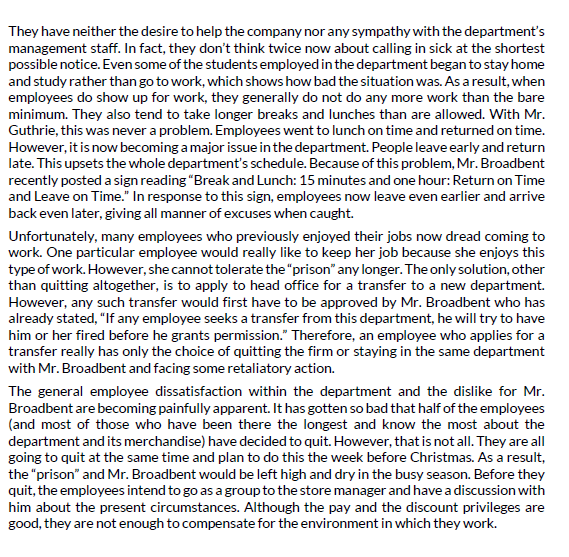 This assignment reflects much of the new thinking