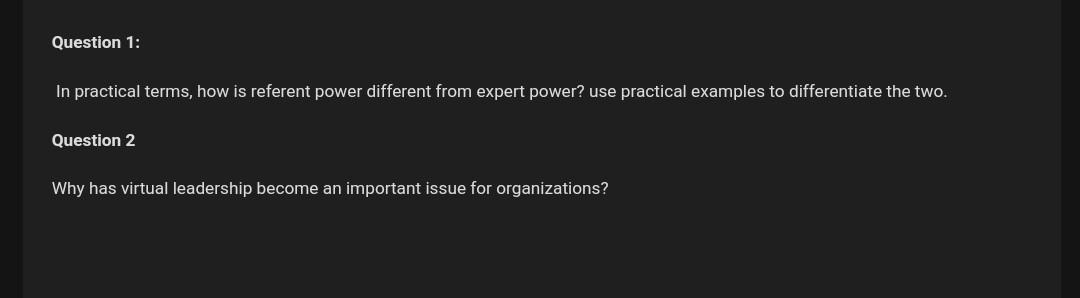 Question 1: In practical terms, how is referent