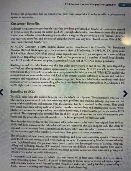 Answer question 4: What was managements roll in