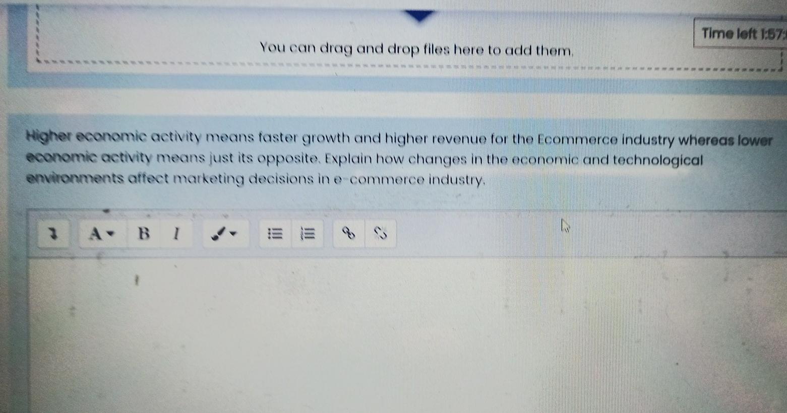 Time left 1:57 You can drag and drop files here