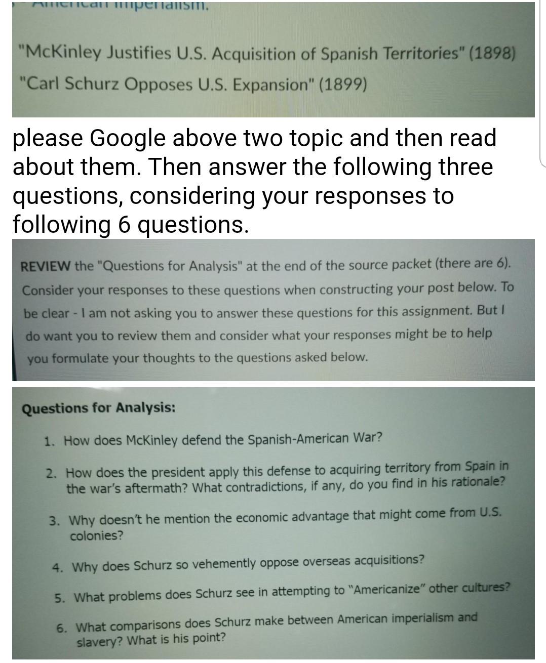 please write a long response about those 3