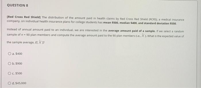 QUESTION 7 [Red Cross Red Shield] The