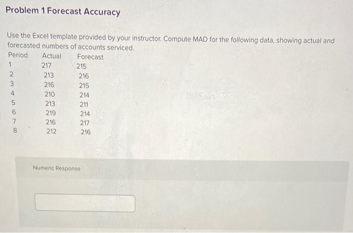 Use the Excel template provided by your