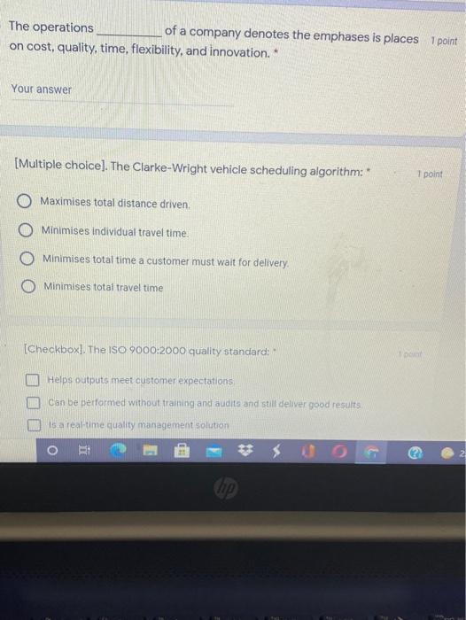 The operations of a company denotes the emphases