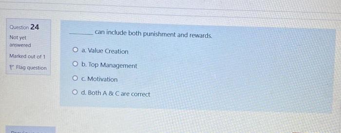 Question 17 The is the point which explains the