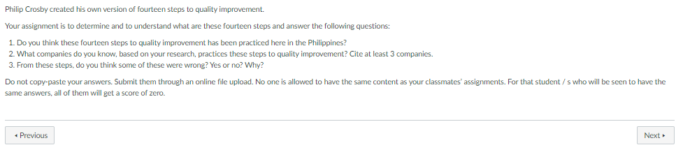 Philip Crosby created his own version of fourteen