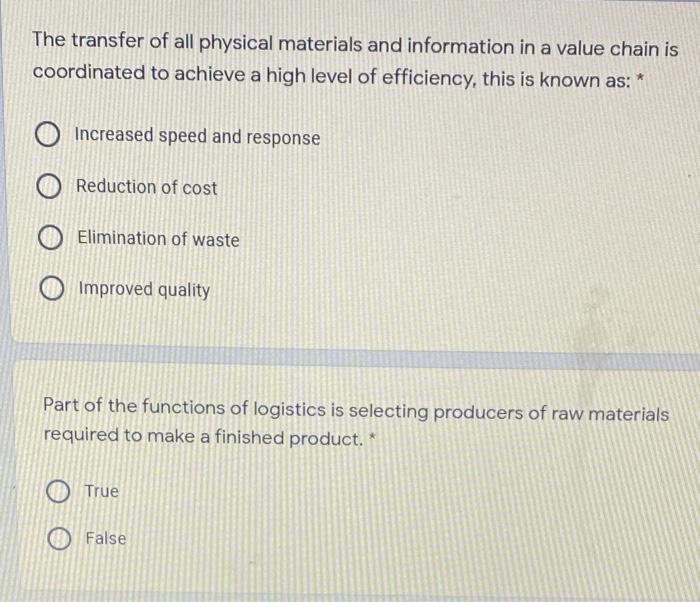 The transfer of all physical materials and