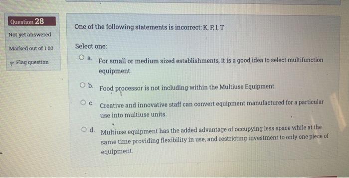 I need answer now , please fast Question 28 One