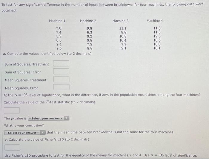 Complete all parts to this question please. To
