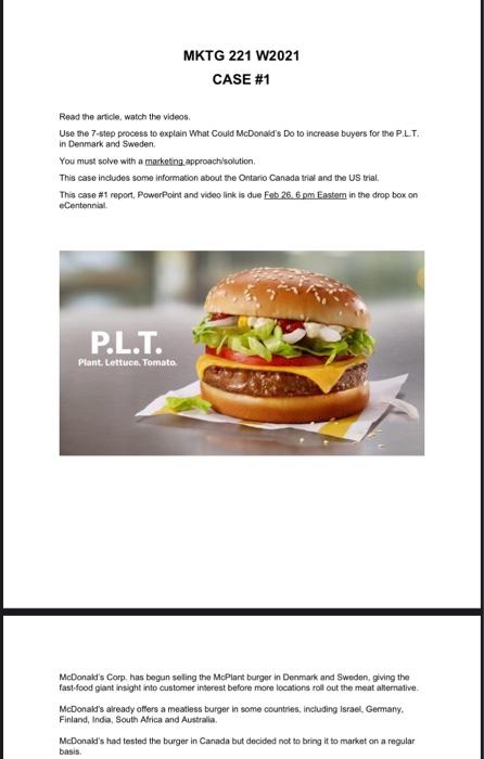 Read this case study and answer the questions in