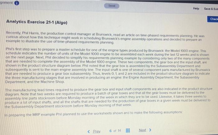 gnment Sovod Help Save & Exit Check Analytics