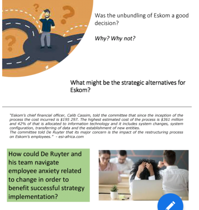 Was the unbundling of Eskom a good decision? Why?