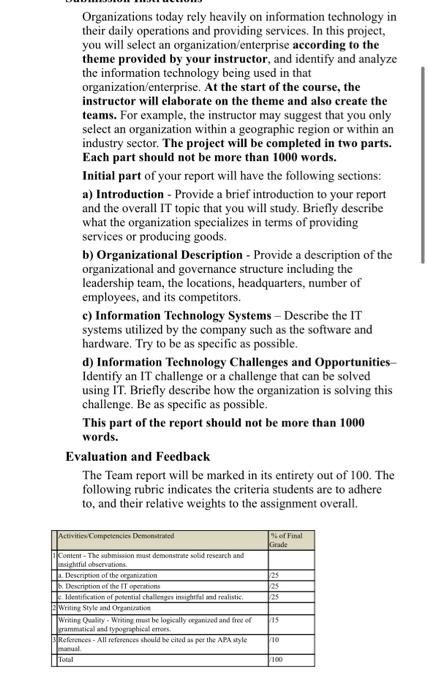 course - IT for mangers company - dell this this