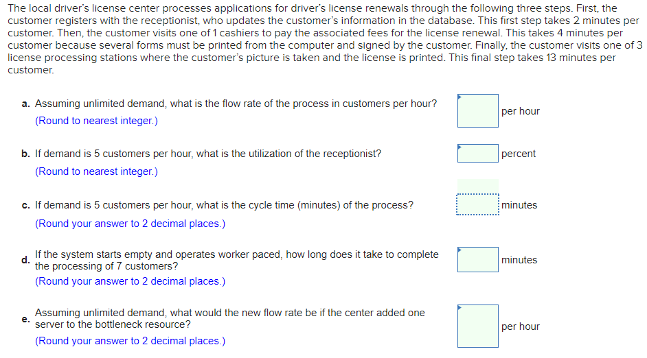 The local driver's license center processes