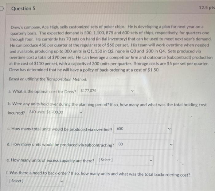 need help with the last two questions Question 5