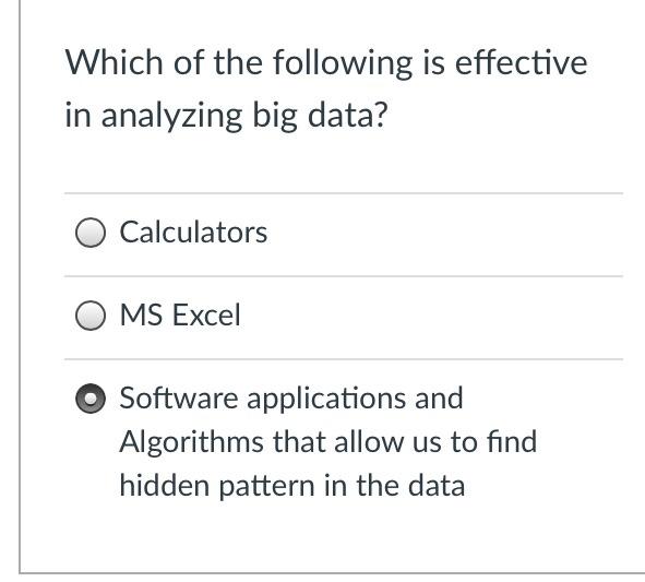 Which of the following typically creates Big