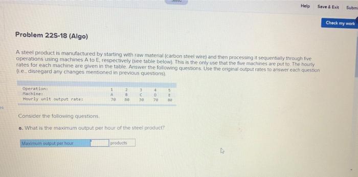 Help Save 3 Exit Subm Check my work Problem