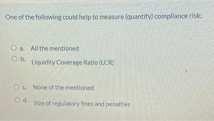 One of the following could help to measure