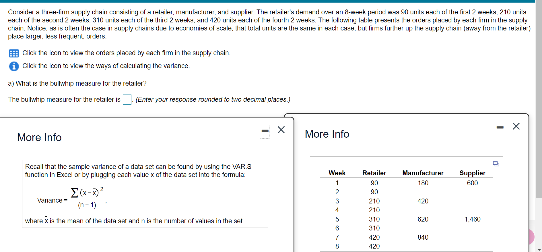 Consider a three-firm supply chain consisting of
