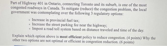 Part of Highway 401 in Ontario, connecting