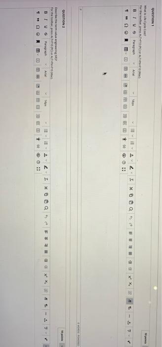 QUESTION 1 w us criscour For the wpis ALT ALMO