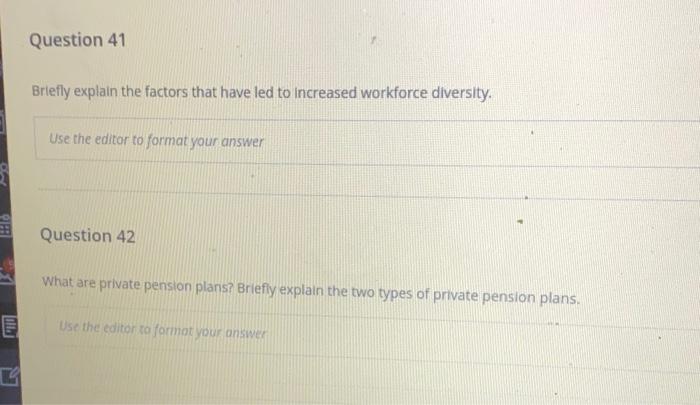 write in full complete sentences. Question 41