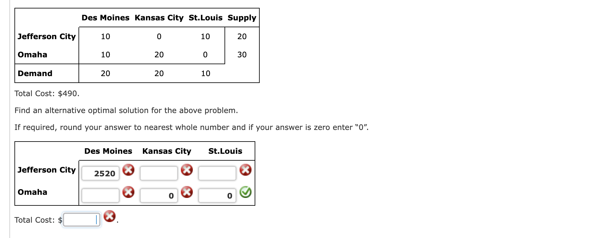 Consider the following network representation of