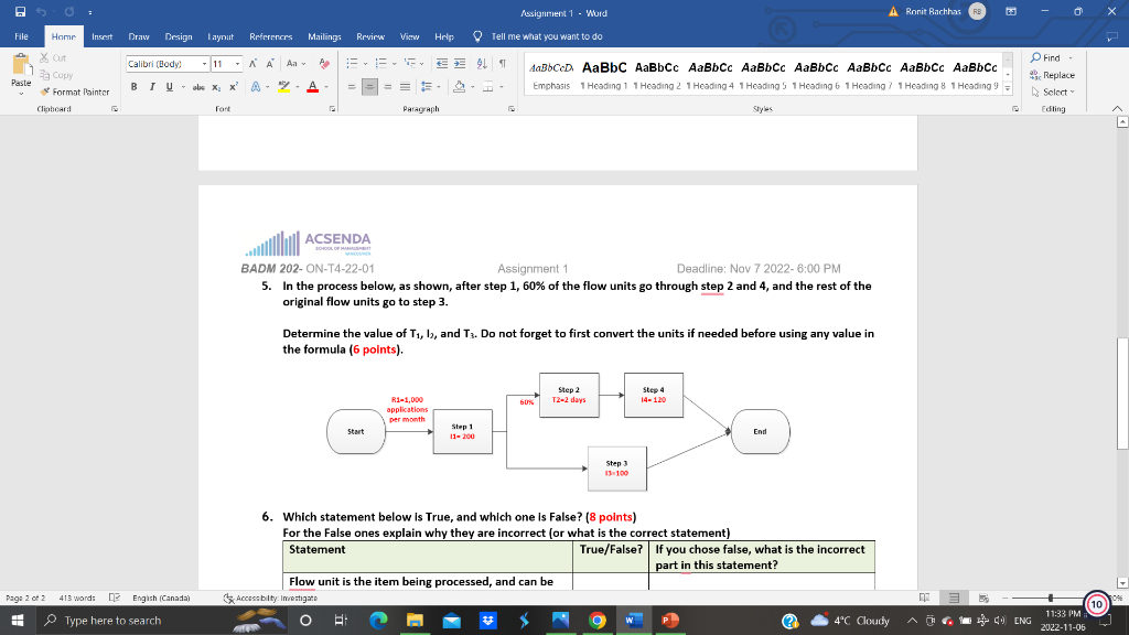 In the process below, as shown, after step 1, 60%