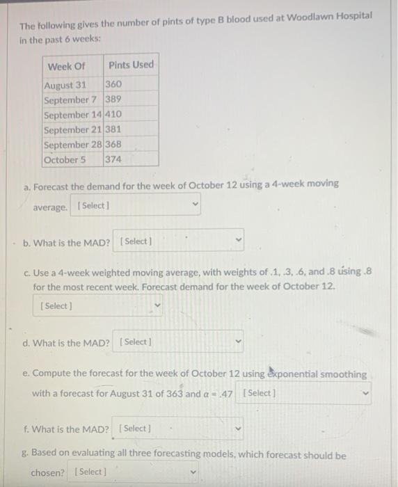 i need all parts answered! thank you The