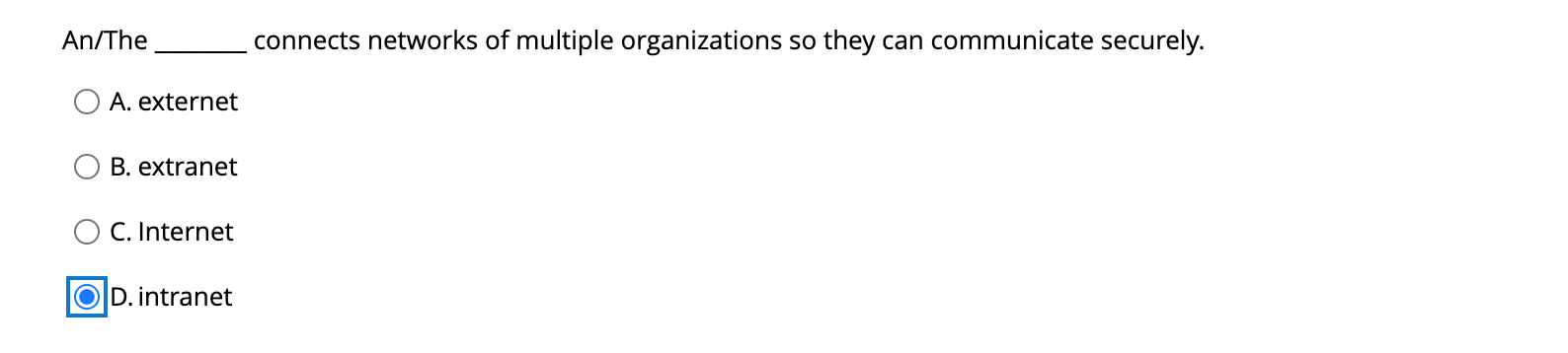An/The connects networks of multiple