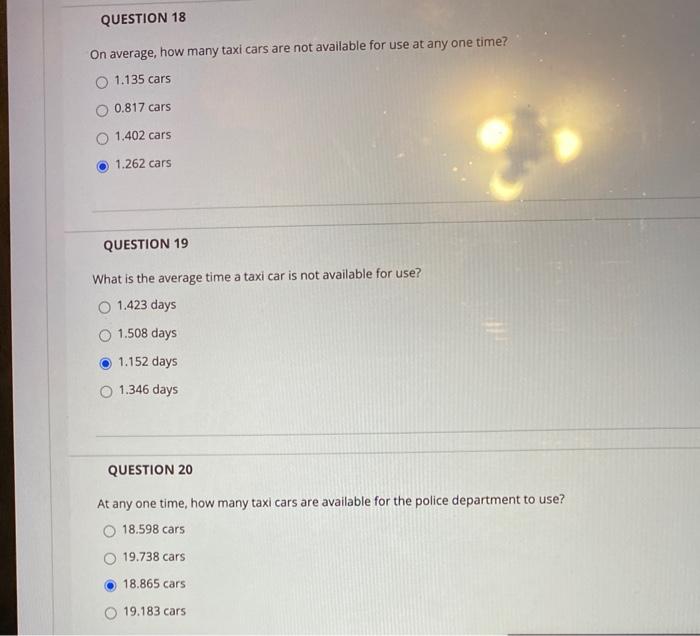 please show work QUESTION 17 Information for