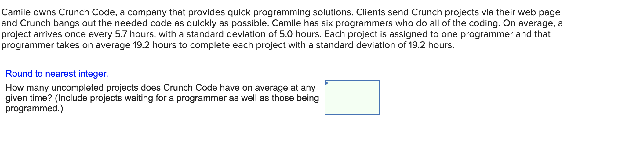Camile owns Crunch Code, a company that provides