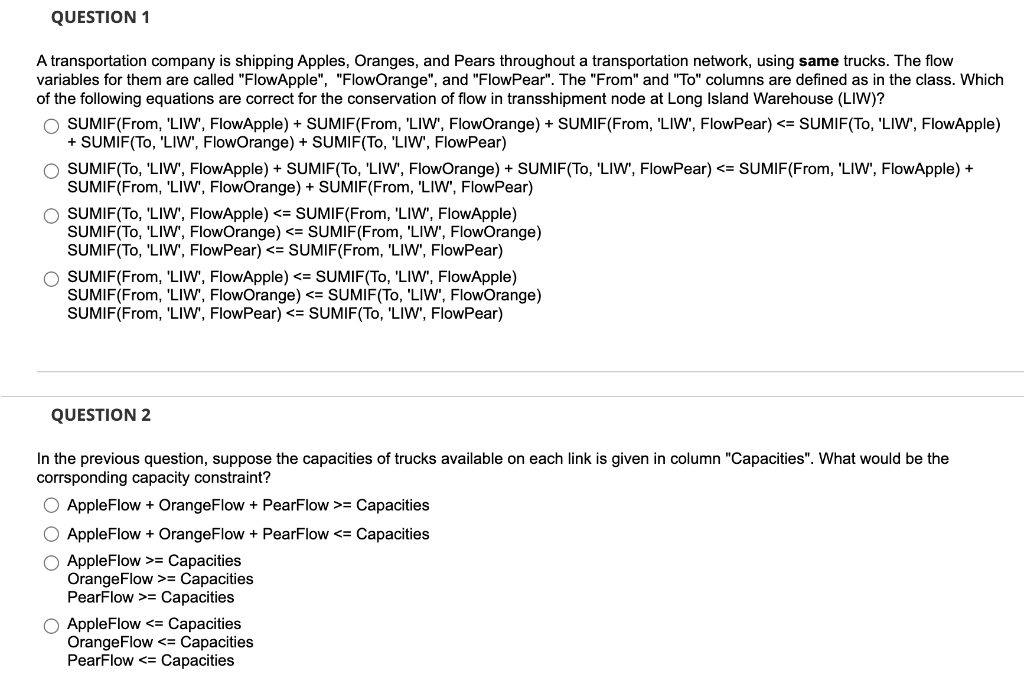 A transportation company is shipping Apples,