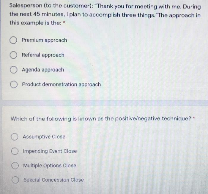 Salesperson (to the customer): "Thank you for