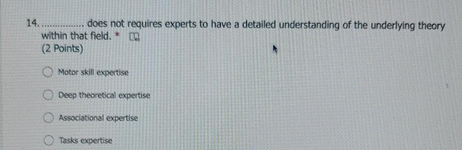 14................. does not requires experts to