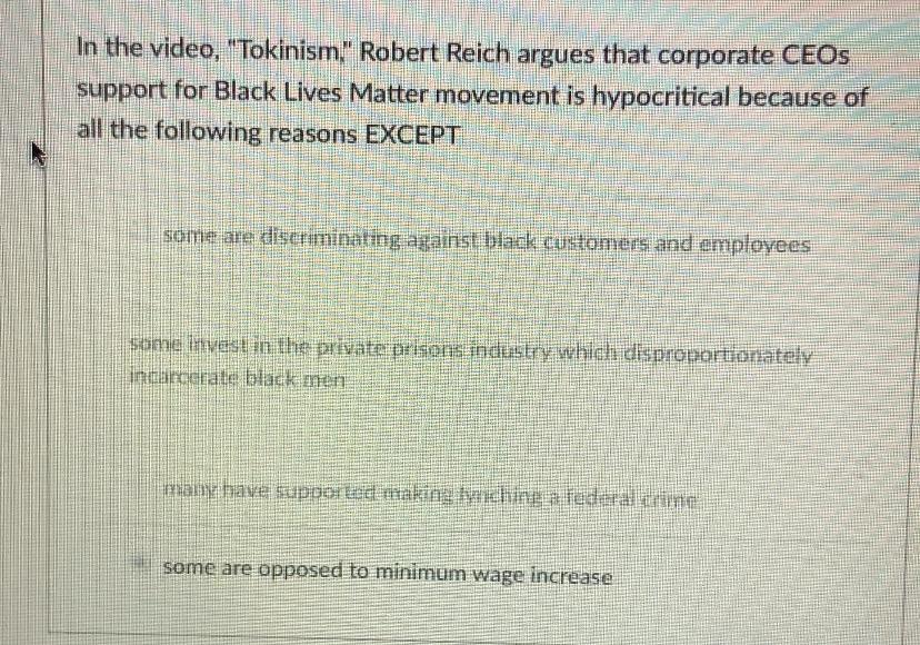 Q.1 Q.2 The film Inside Job documents a