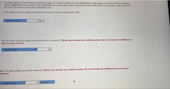 PLEASE SHOW WORK A small producer of machine