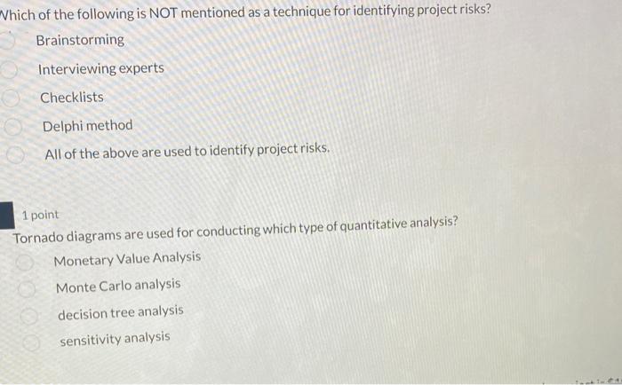 please answer! /hich of the following is NOT