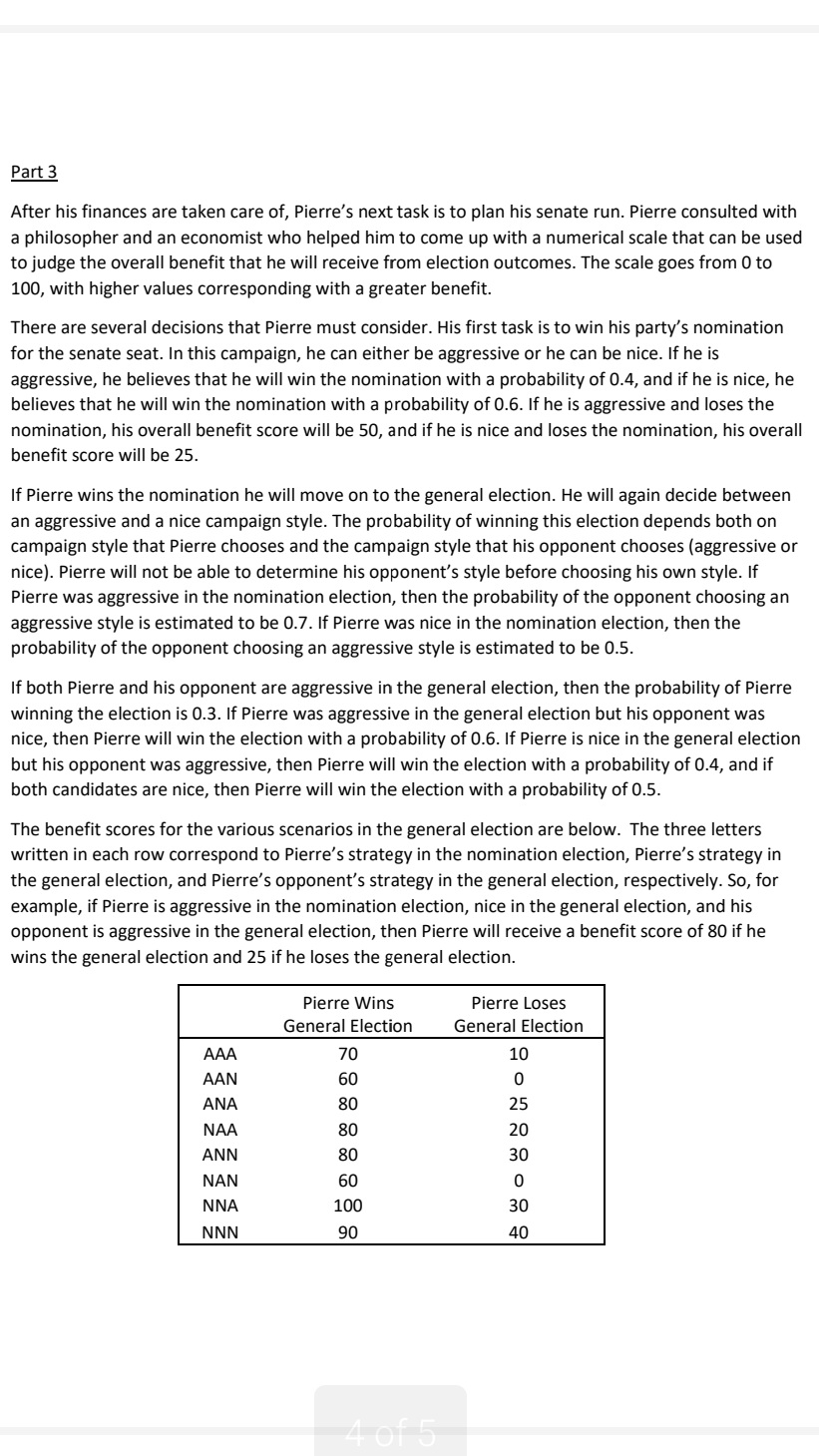 Part 3 After his finances are taken care of,